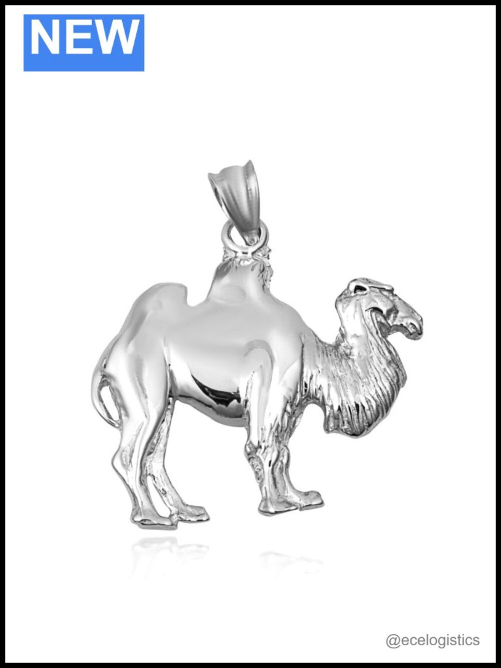 Sterling Silver Camel Charm Travel Pendant Necklace